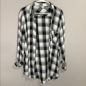 Black and white flannel